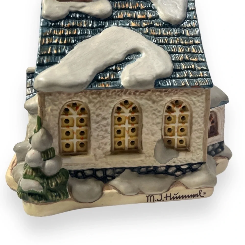 MJ Hummel Angels Duet Goebel Church Illuminated Light Up Christmas Village Decor